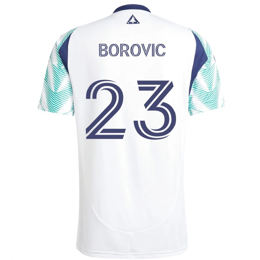 Danxen Women Luka Borovic #23 White Blue Away Jersey 2025/26 T-Shirt