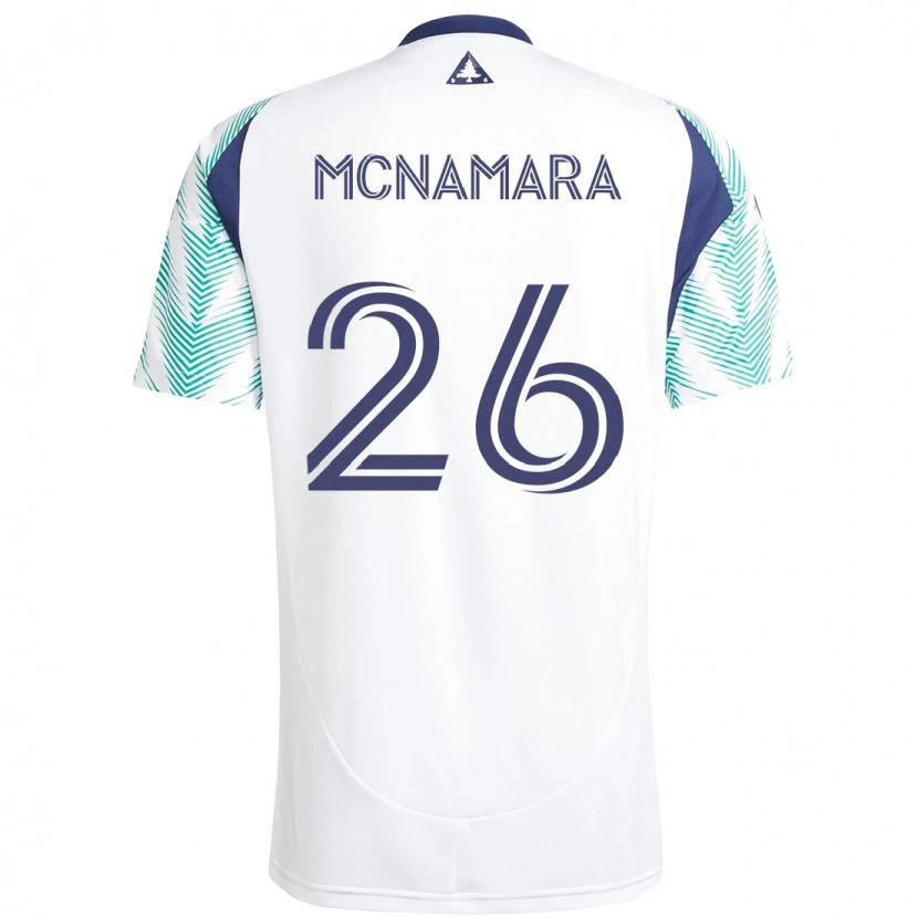 Danxen Women Tommy Mcnamara #26 White Blue Away Jersey 2025/26 T-Shirt