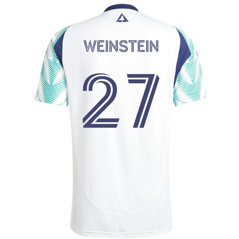 Danxen Women Max Weinstein #27 White Blue Away Jersey 2025/26 T-Shirt