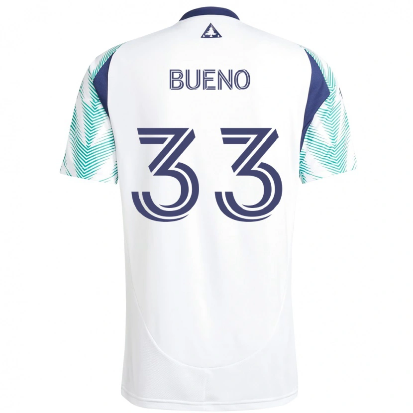 Danxen Women Brandonn Bueno #33 White Blue Away Jersey 2025/26 T-Shirt