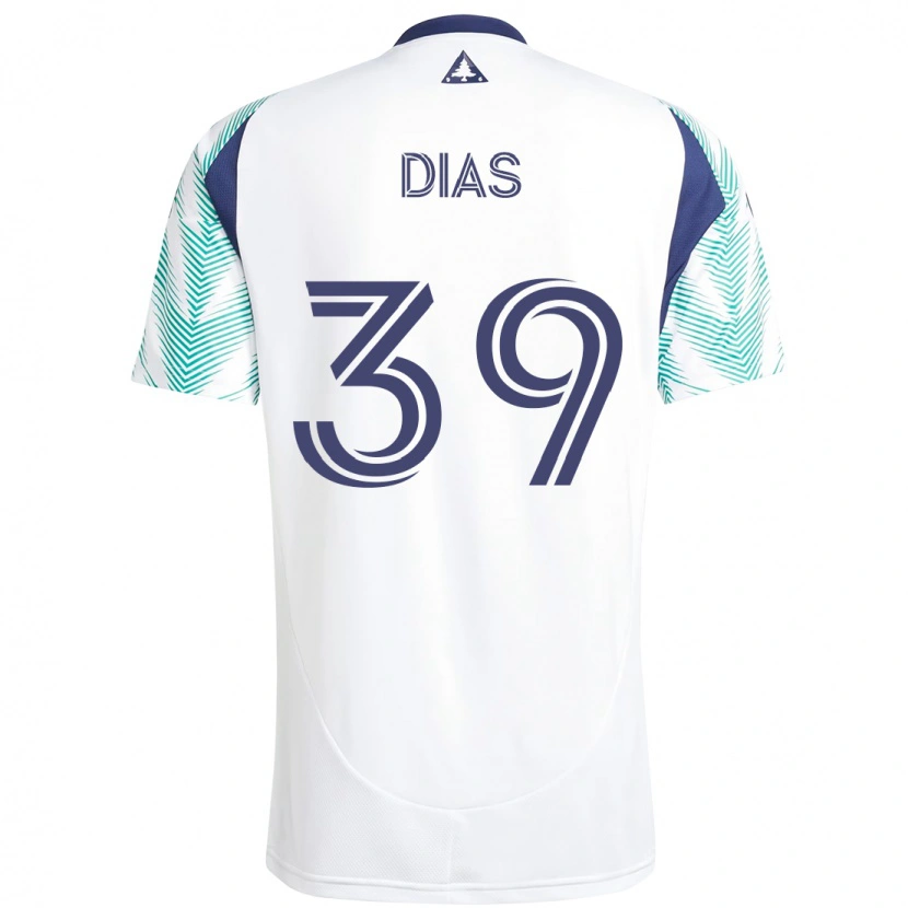 Danxen Women Marcos Dias #39 White Blue Away Jersey 2025/26 T-Shirt