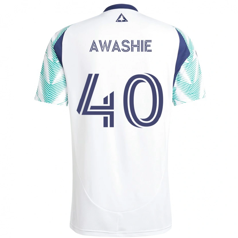 Danxen Women Ben Awashie #40 White Blue Away Jersey 2025/26 T-Shirt
