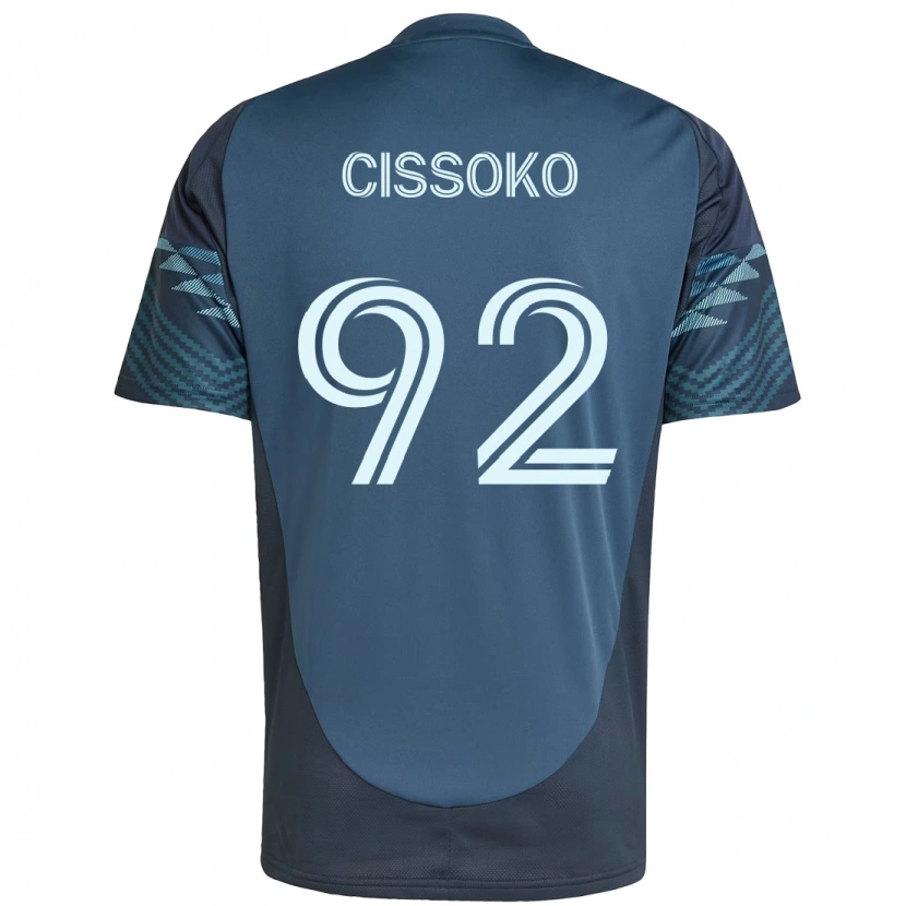 Danxen Women Abdoulaye Cissoko #92 Light Blue Away Jersey 2025/26 T-Shirt