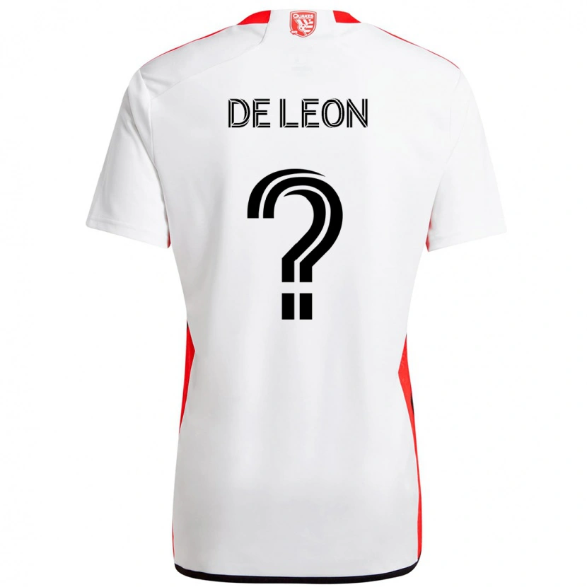 Danxen Women Brandon De Leon #0 White Red Away Jersey 2025/26 T-Shirt