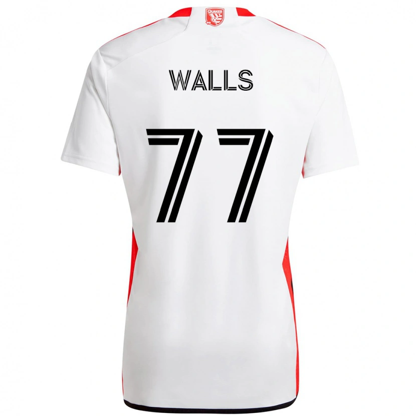 Danxen Women Casey Walls #77 White Red Away Jersey 2025/26 T-Shirt