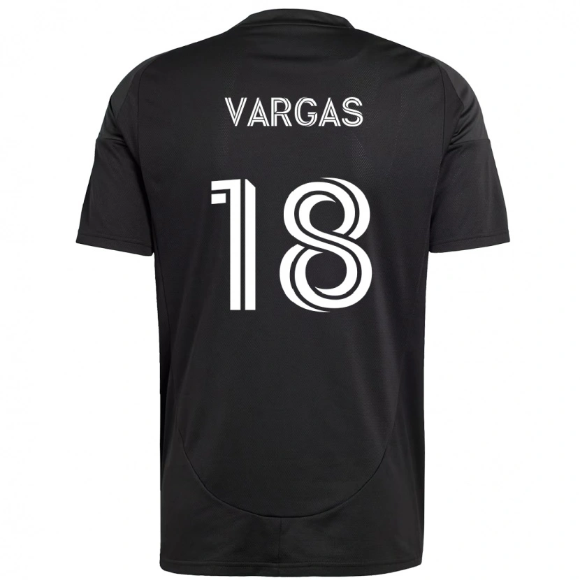 Danxen Women Kerwin Vargas #18 Black White Away Jersey 2025/26 T-Shirt