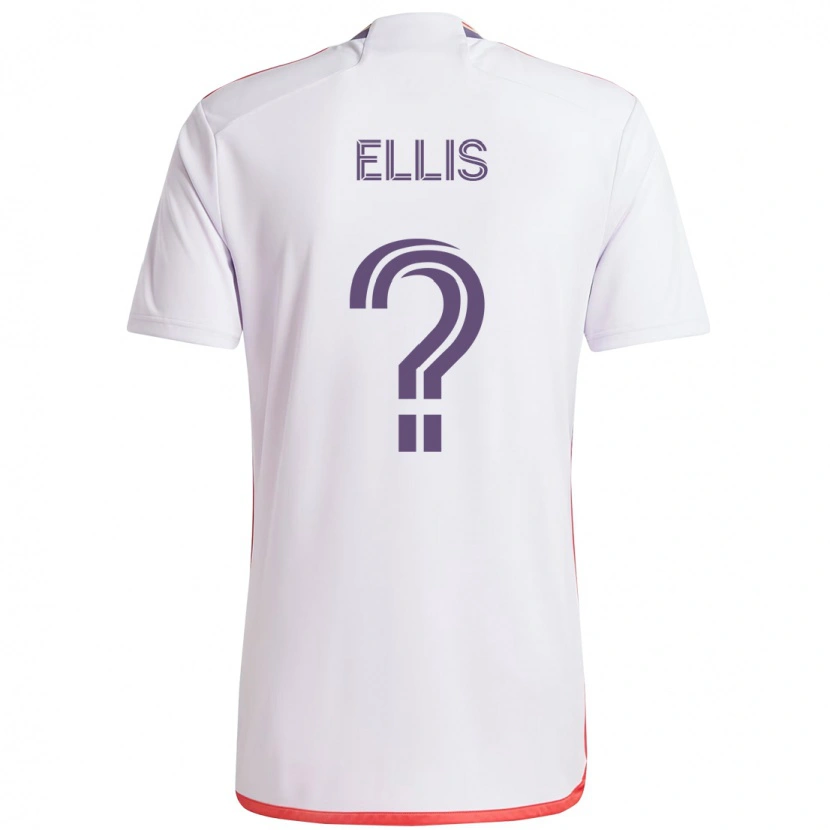 Danxen Women Justin Ellis #0 White Purple Away Jersey 2025/26 T-Shirt