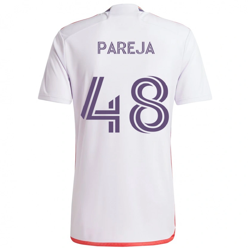 Danxen Women Diego Pareja #48 White Purple Away Jersey 2025/26 T-Shirt