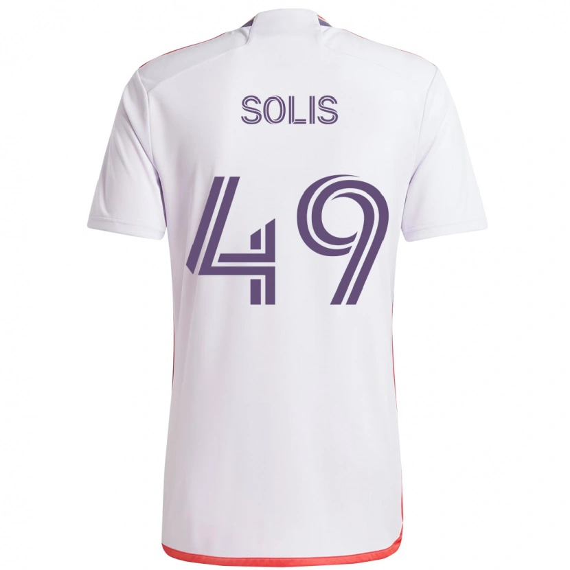 Danxen Women Jhon Solís #49 White Purple Away Jersey 2025/26 T-Shirt