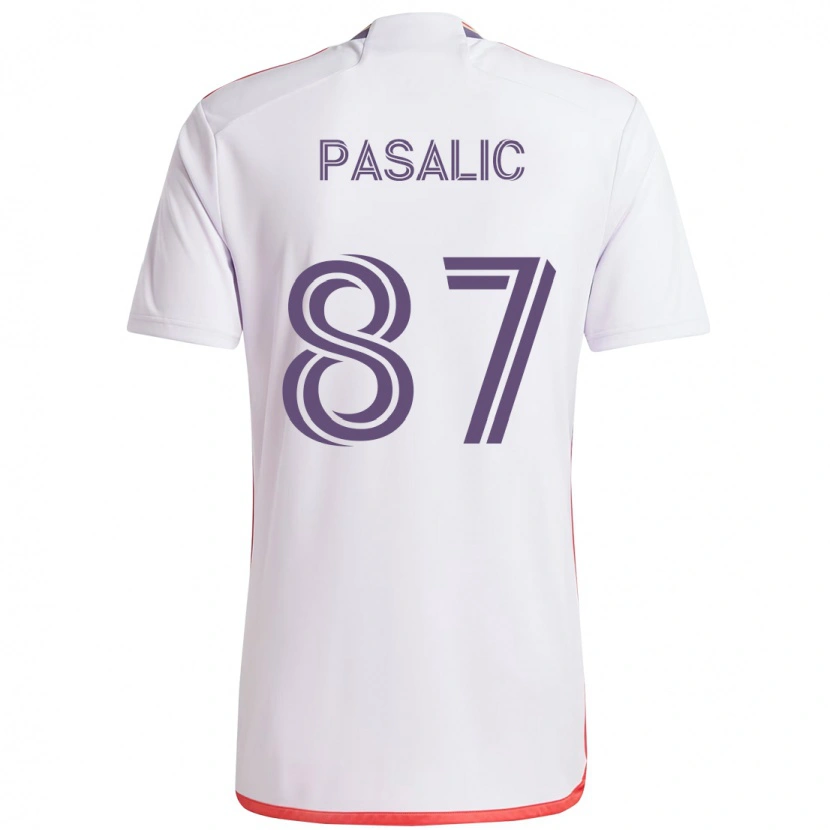 Danxen Women Marco Pasalic #87 White Purple Away Jersey 2025/26 T-Shirt