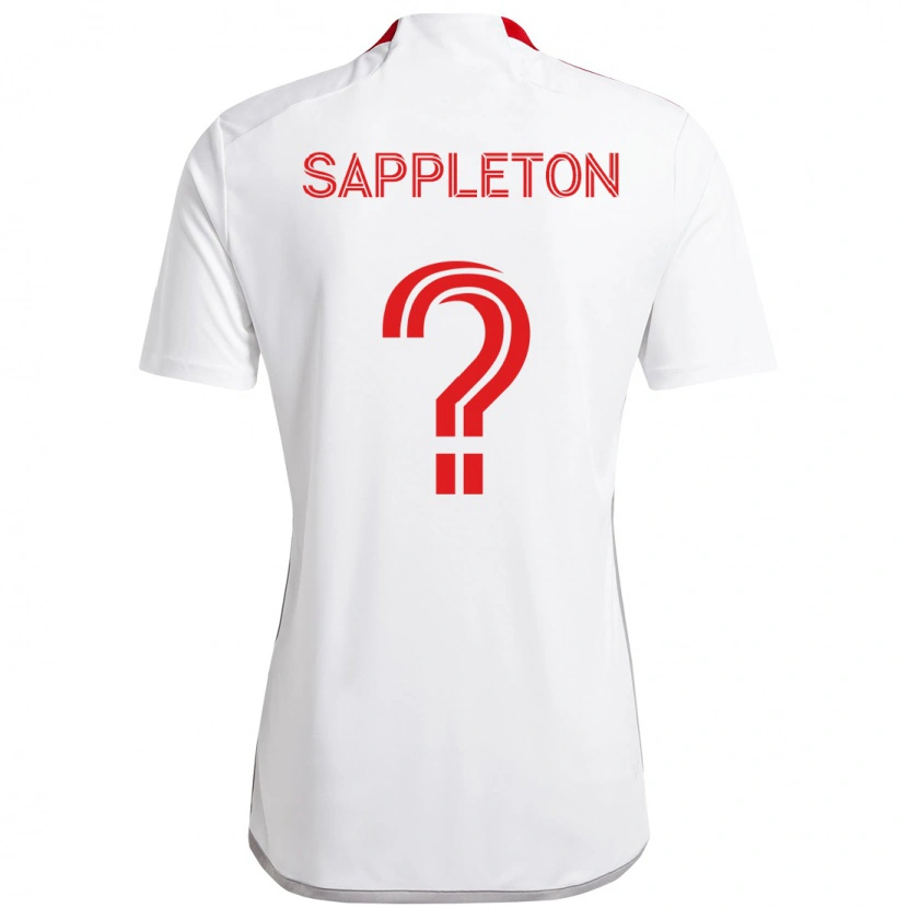Danxen Women Spencer Sappleton #0 White Red Away Jersey 2025/26 T-Shirt