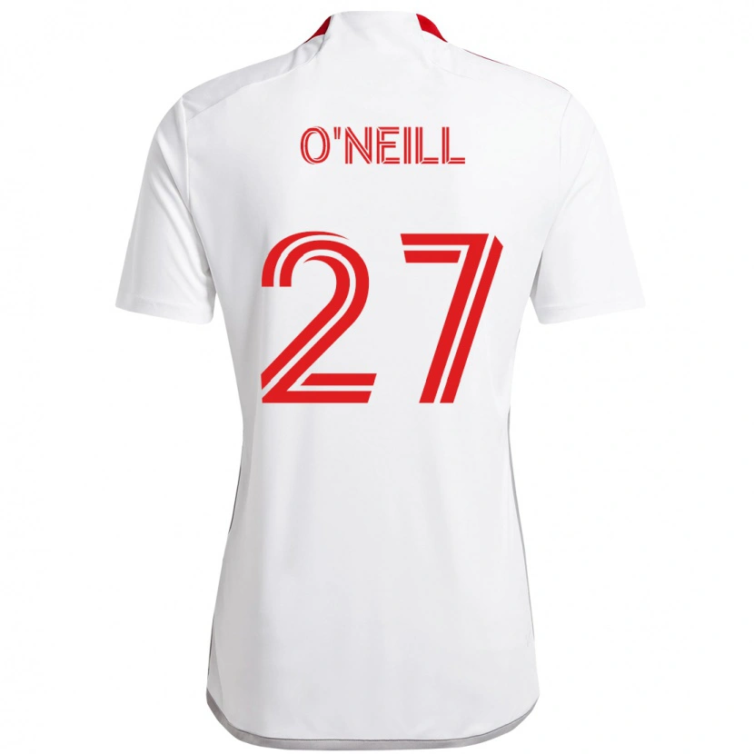 Danxen Women Shane O'neill #27 White Red Away Jersey 2025/26 T-Shirt