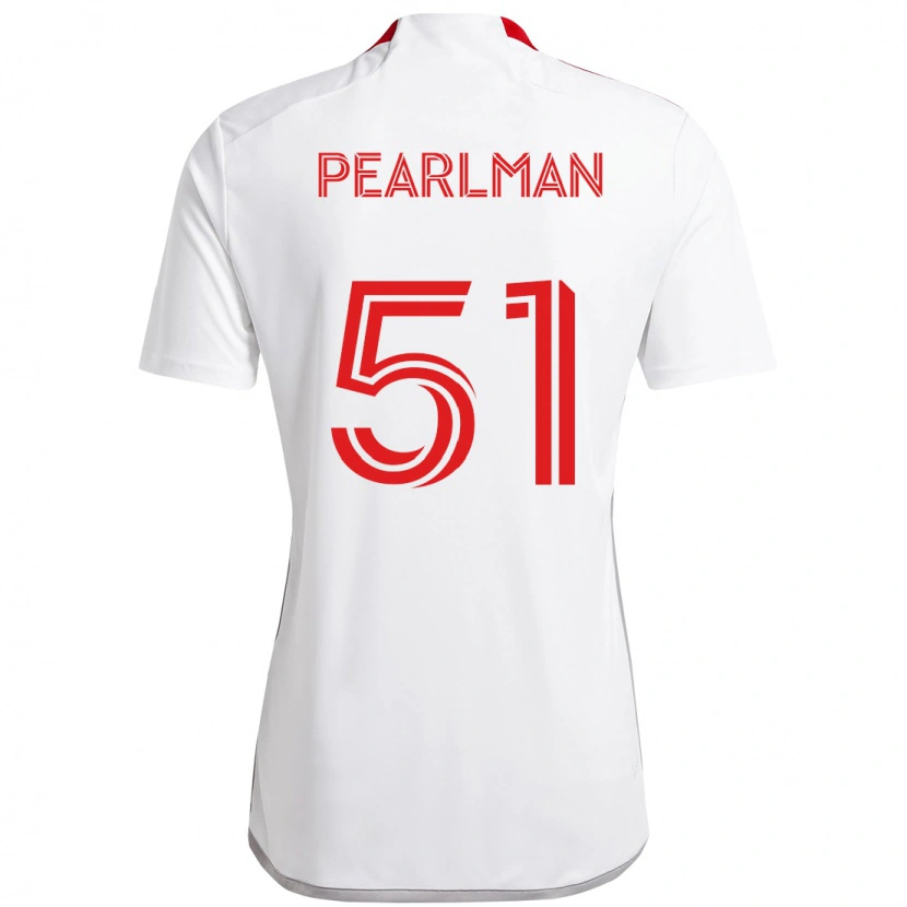 Danxen Women Adam Pearlman #51 White Red Away Jersey 2025/26 T-Shirt