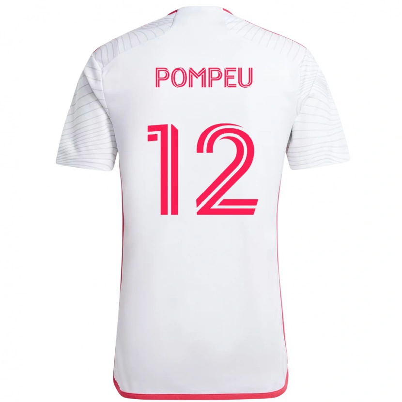 Danxen Women Célio Pompeu #12 White Magenta Away Jersey 2025/26 T-Shirt