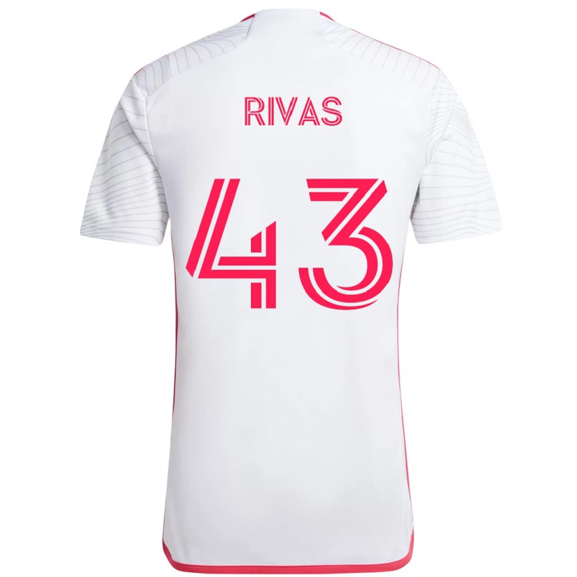 Danxen Women Sergio Rivas #43 White Magenta Away Jersey 2025/26 T-Shirt