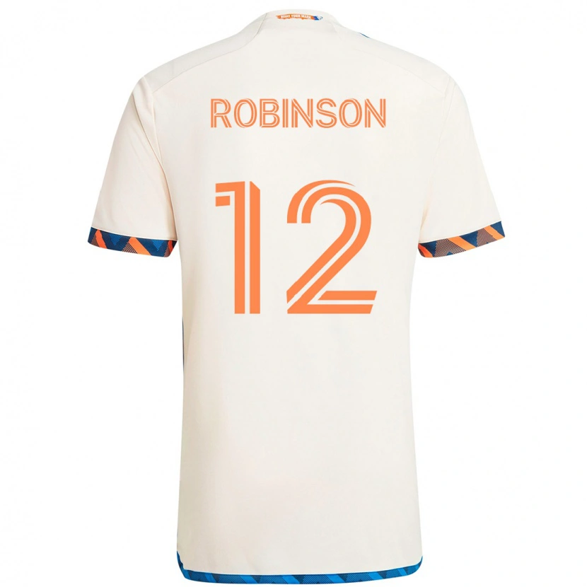 Danxen Women Miles Robinson #12 White Blue Orange Away Jersey 2025/26 T-Shirt