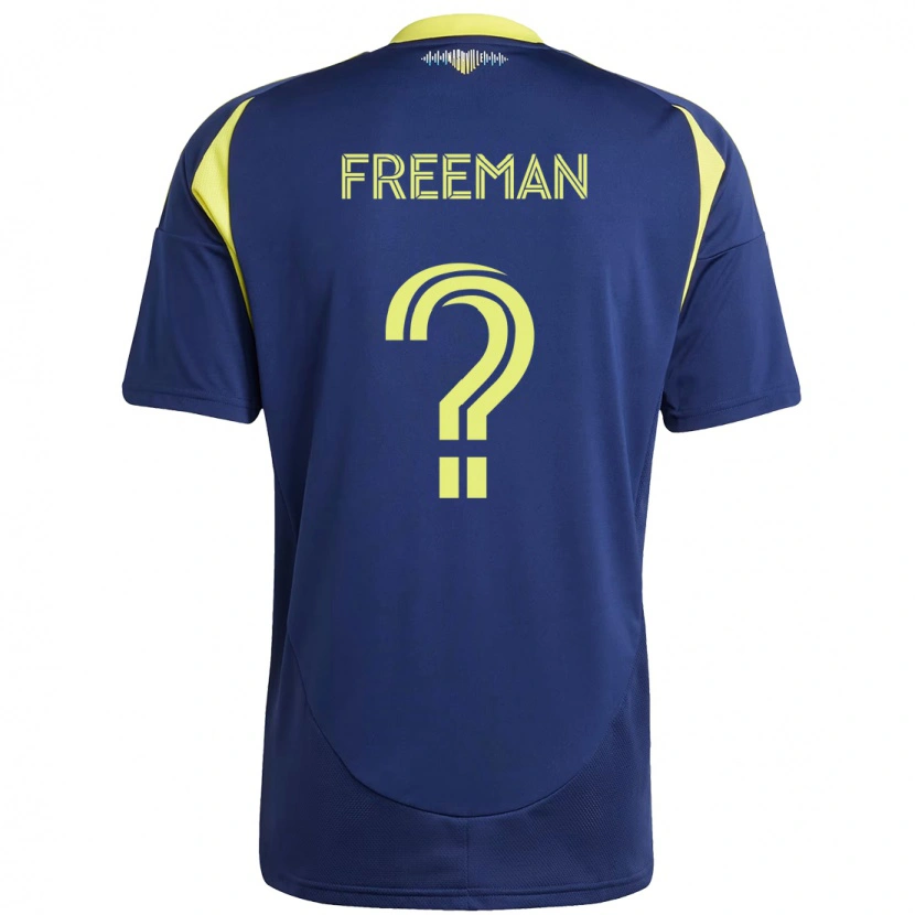Danxen Women Tyler Freeman #0 Navy Blue Yellow Away Jersey 2025/26 T-Shirt