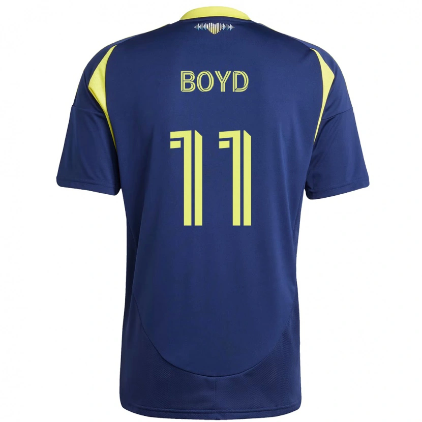 Danxen Women Tyler Boyd #11 Navy Blue Yellow Away Jersey 2025/26 T-Shirt