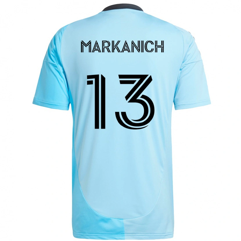 Danxen Women Anthony Markanich Jr. #13 Sky Blue Away Jersey 2025/26 T-Shirt