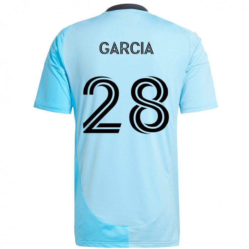 Danxen Women Mender García #28 Sky Blue Away Jersey 2025/26 T-Shirt