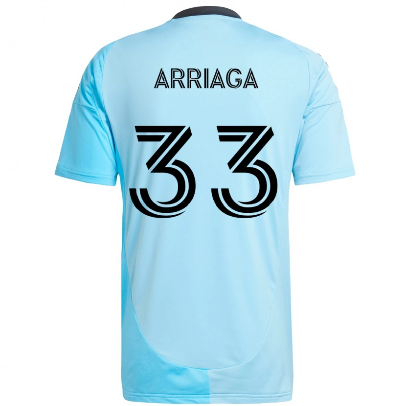 Danxen Women Kervin Arriaga #33 Sky Blue Away Jersey 2025/26 T-Shirt