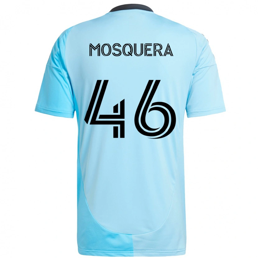 Danxen Women Juan Camilo Mosquera #46 Sky Blue Away Jersey 2025/26 T-Shirt