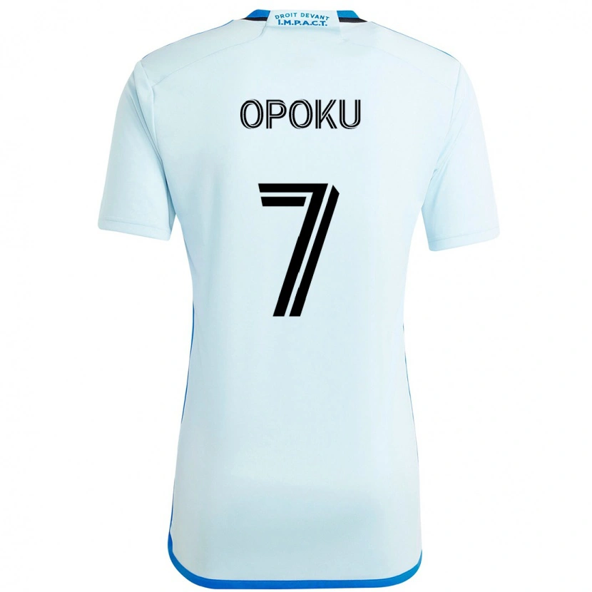 Danxen Women Kwadwo Opoku #7 Sky Blue Dark Blue Away Jersey 2025/26 T-Shirt