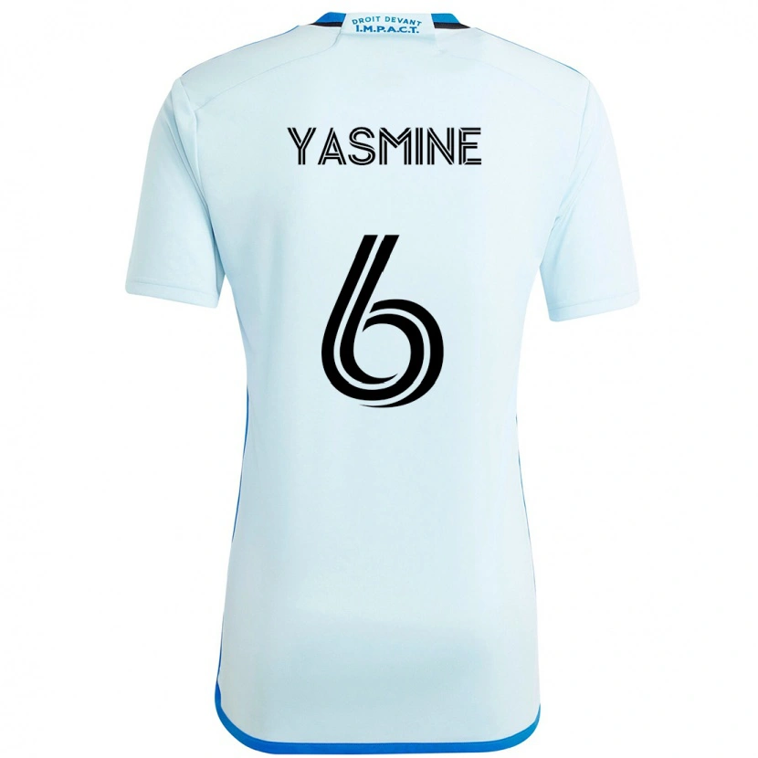 Danxen Women Décombe Yasmine #6 Sky Blue Dark Blue Away Jersey 2025/26 T-Shirt