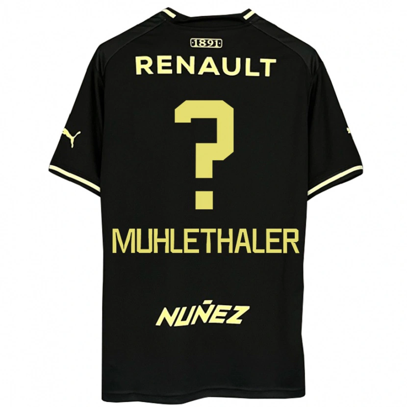 Danxen Women Stiven Muhlethaler #0 Black Yellow Away Jersey 2025/26 T-Shirt