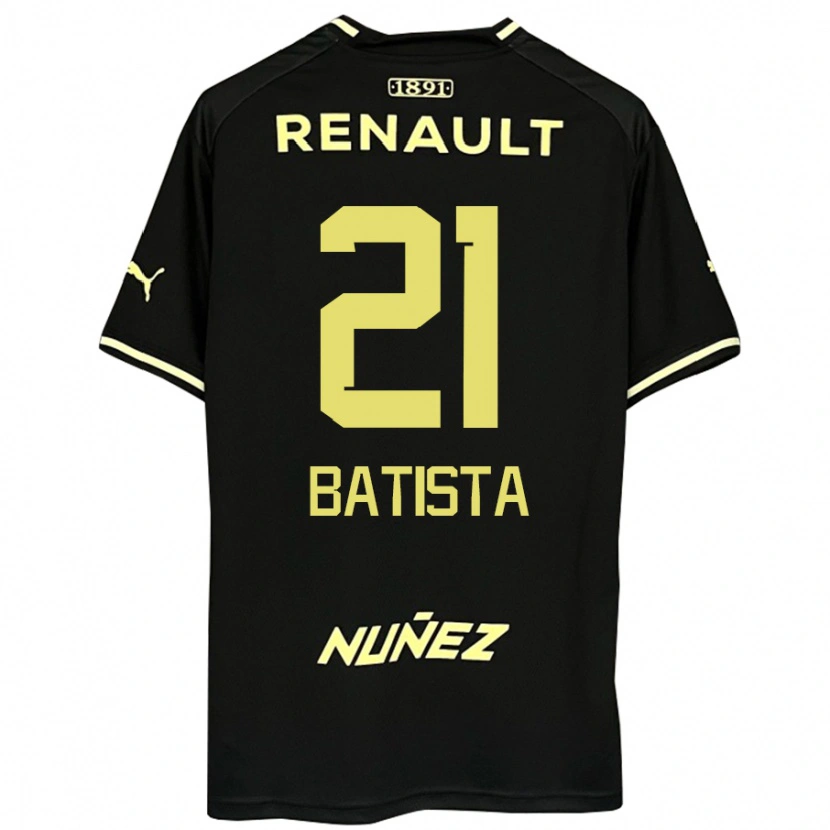 Danxen Women Facundo Batista #21 Black Yellow Away Jersey 2025/26 T-Shirt
