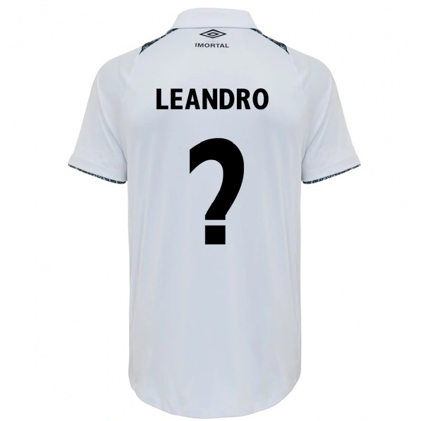 Danxen Women Leandro Avelino #0 White Blue Away Jersey 2025/26 T-Shirt