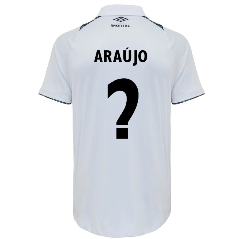 Danxen Women João Araújo #0 White Blue Away Jersey 2025/26 T-Shirt
