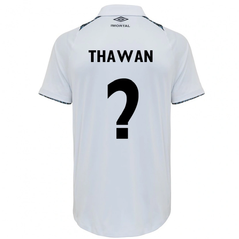 Danxen Women Athos Thawan #0 White Blue Away Jersey 2025/26 T-Shirt