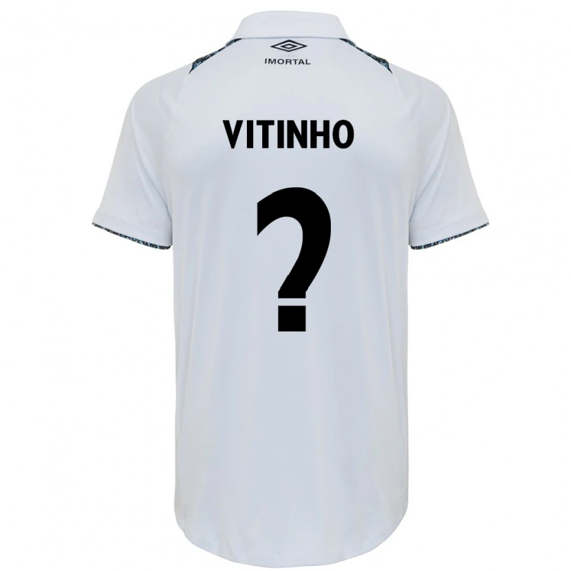 Danxen Women Vitinho #0 White Blue Away Jersey 2025/26 T-Shirt