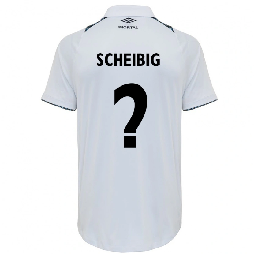 Danxen Women Felipe Scheibig #0 White Blue Away Jersey 2025/26 T-Shirt