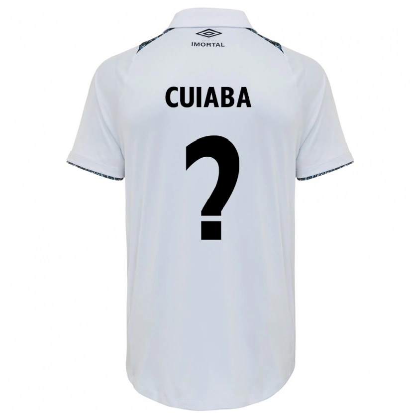 Danxen Women Pedro Cuiabá #0 White Blue Away Jersey 2025/26 T-Shirt