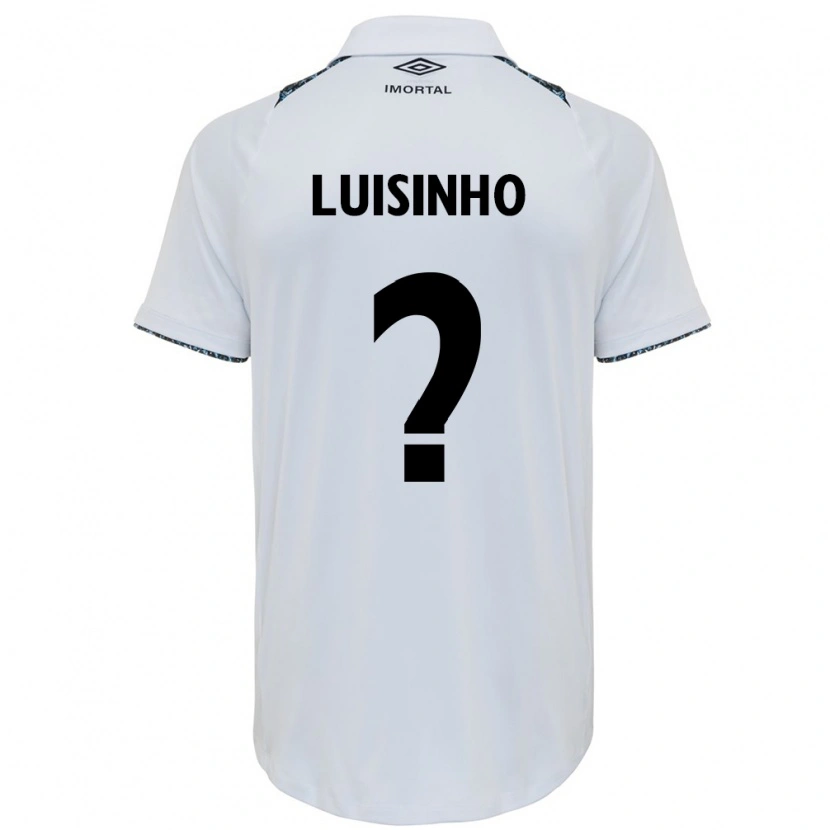 Danxen Women Luisinho #0 White Blue Away Jersey 2025/26 T-Shirt