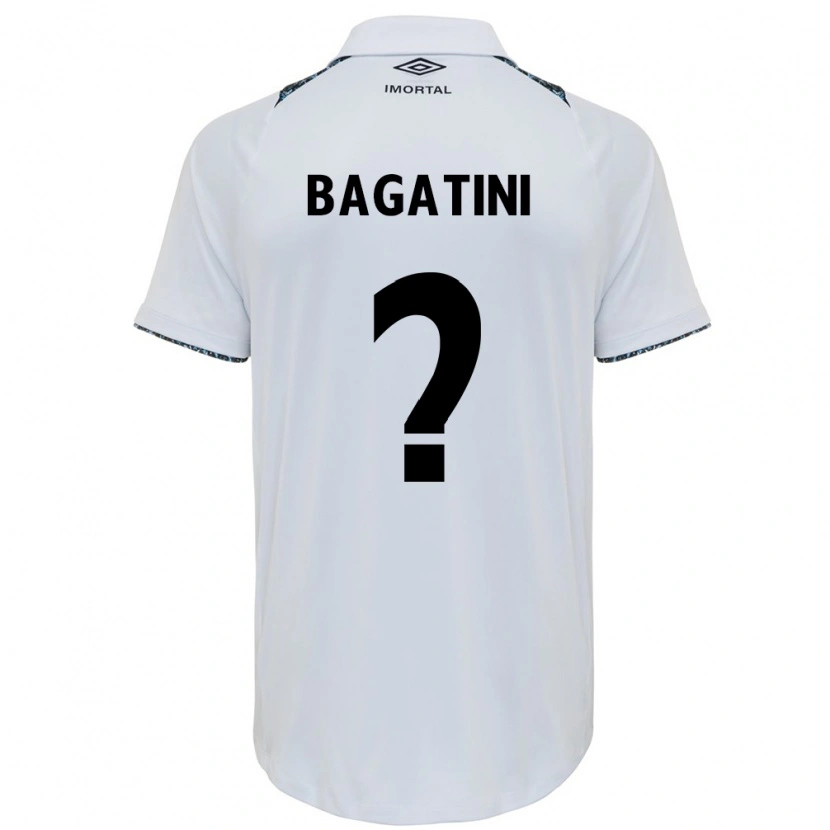 Danxen Women Gustavo Bagatini #0 White Blue Away Jersey 2025/26 T-Shirt