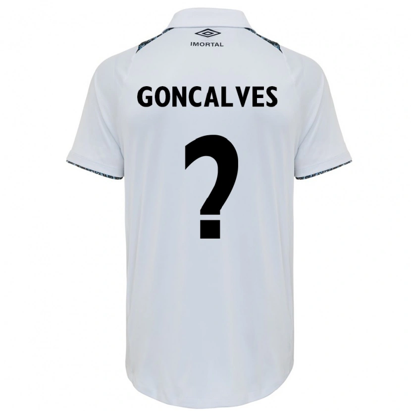 Danxen Women Matheus Gonçalves #0 White Blue Away Jersey 2025/26 T-Shirt