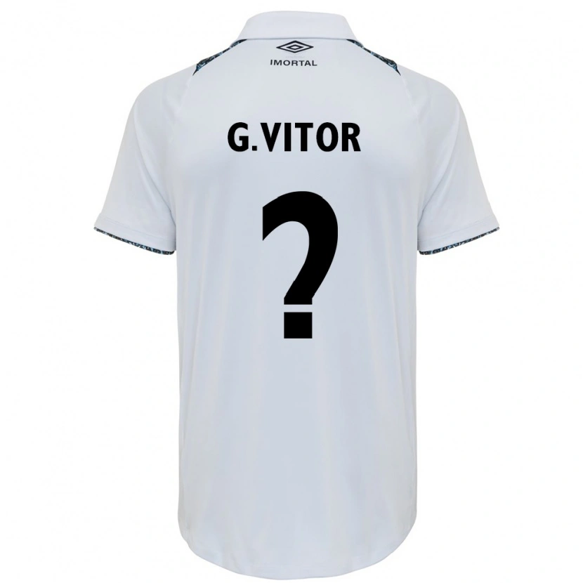 Danxen Women Gabriel Vitor #0 White Blue Away Jersey 2025/26 T-Shirt