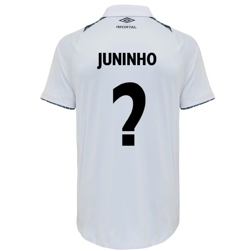 Danxen Women Juninho #0 White Blue Away Jersey 2025/26 T-Shirt