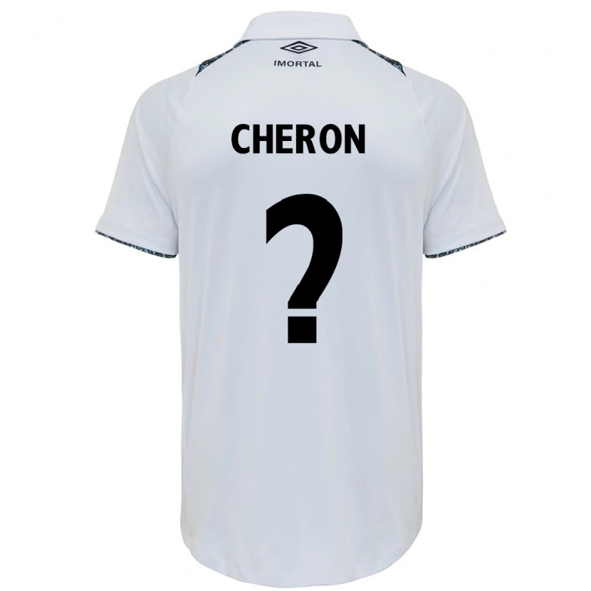 Danxen Women Bruno Cheron #0 White Blue Away Jersey 2025/26 T-Shirt
