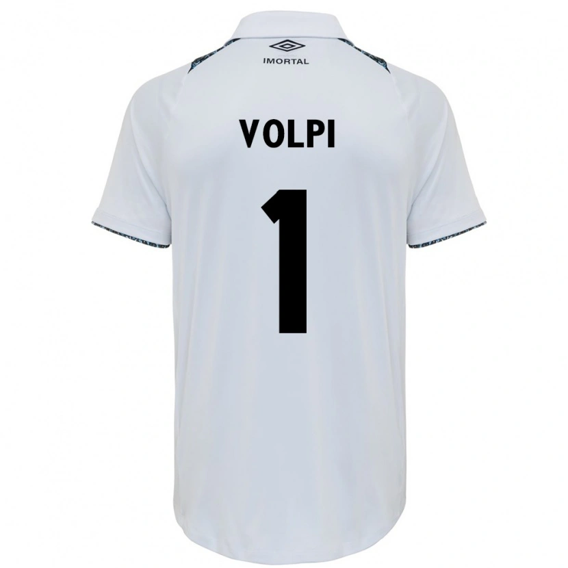 Danxen Women Tiago Volpi #1 White Blue Away Jersey 2025/26 T-Shirt