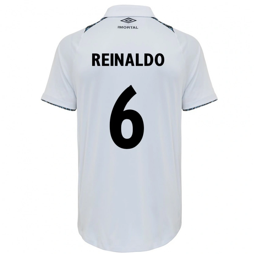 Danxen Women Reinaldo #6 White Blue Away Jersey 2025/26 T-Shirt