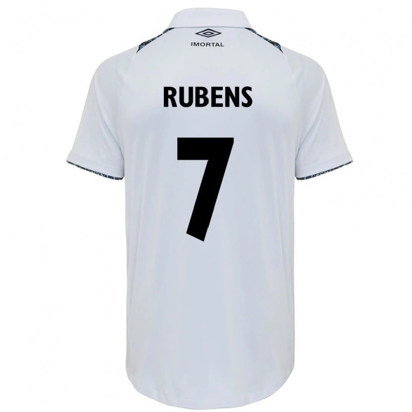 Danxen Women Rubens #7 White Blue Away Jersey 2025/26 T-Shirt