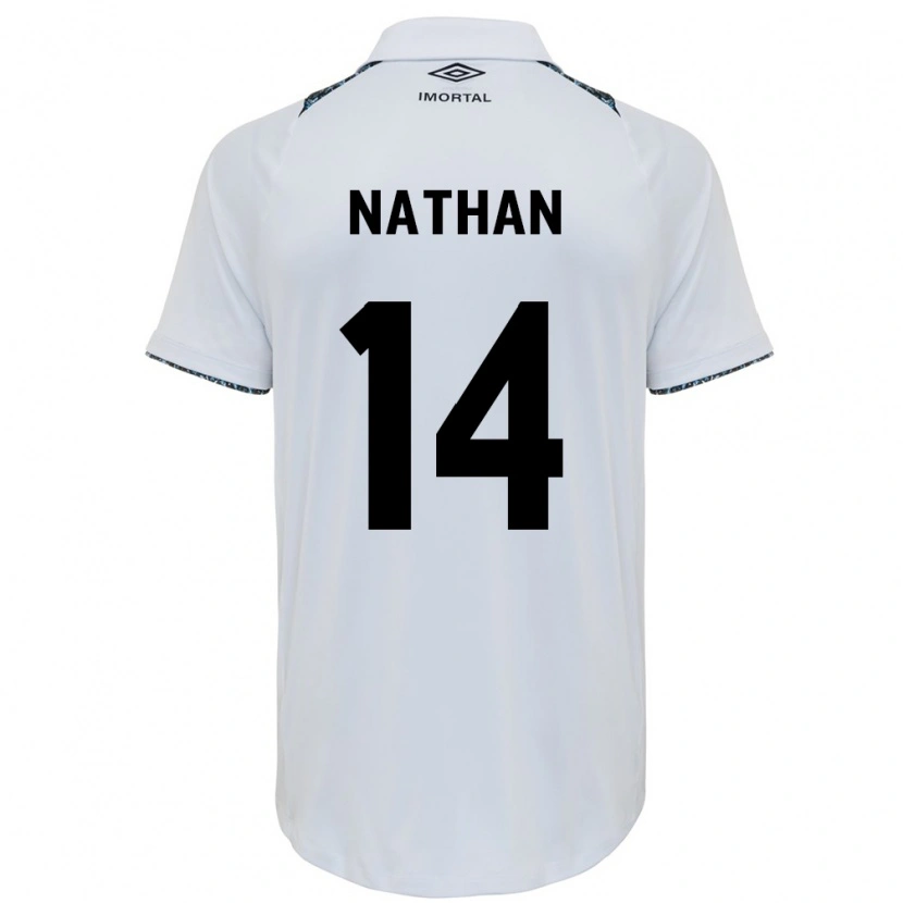 Danxen Women Nathan #14 White Blue Away Jersey 2025/26 T-Shirt