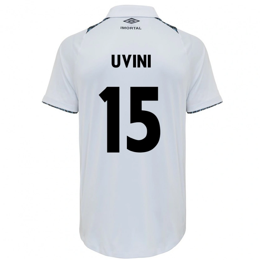 Danxen Women Bruno Uvini #15 White Blue Away Jersey 2025/26 T-Shirt