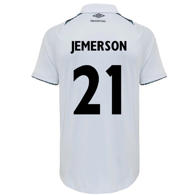 Danxen Women Jemerson #21 White Blue Away Jersey 2025/26 T-Shirt