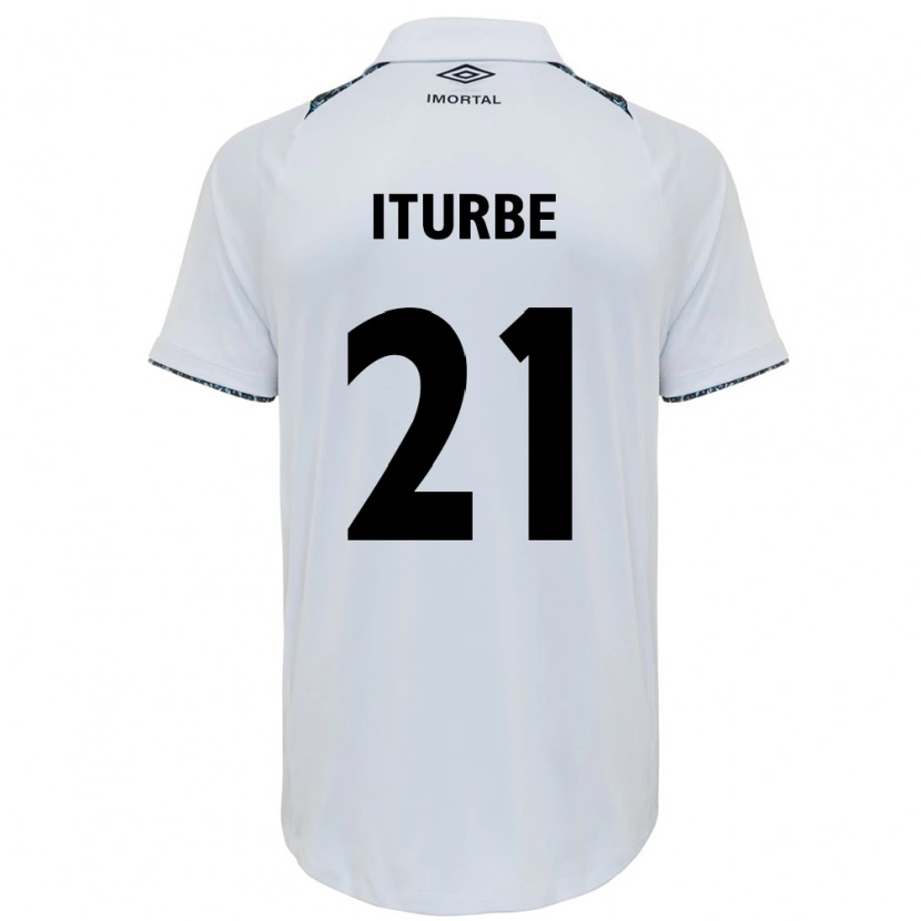 Danxen Women Juan Iturbe #21 White Blue Away Jersey 2025/26 T-Shirt