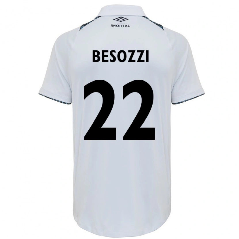 Danxen Women Lucas Besozzi #22 White Blue Away Jersey 2025/26 T-Shirt